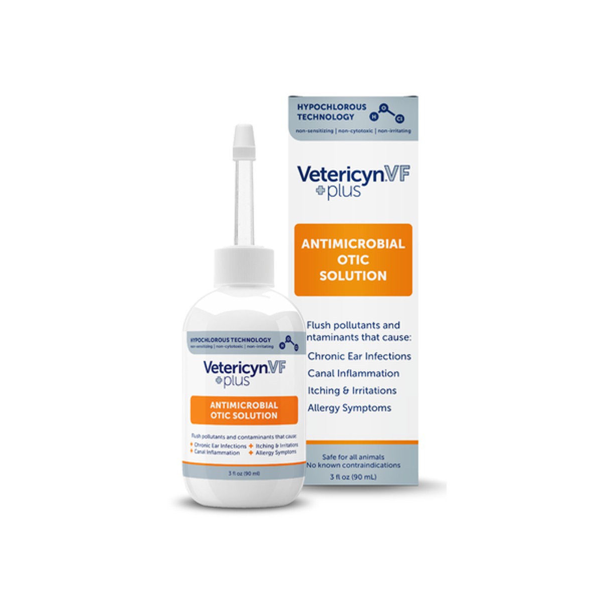 Vetericyn VF Plus Antimicrobial Otic Solution Ear Cleansing for Pets