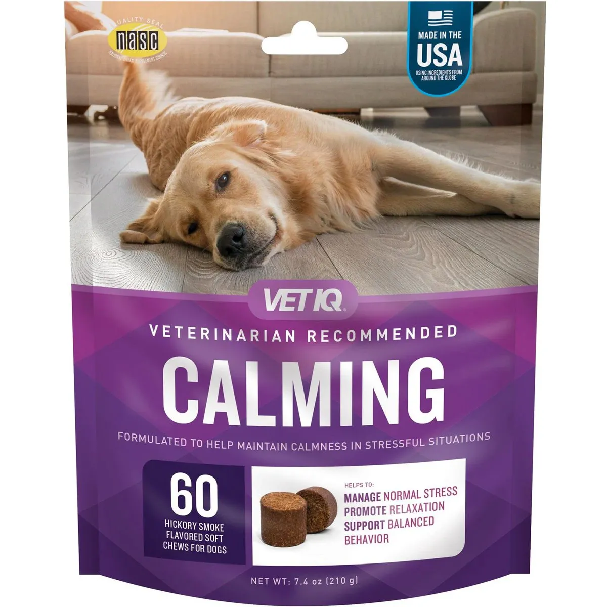 VetIQ Calming Chews Supplement for Dogs