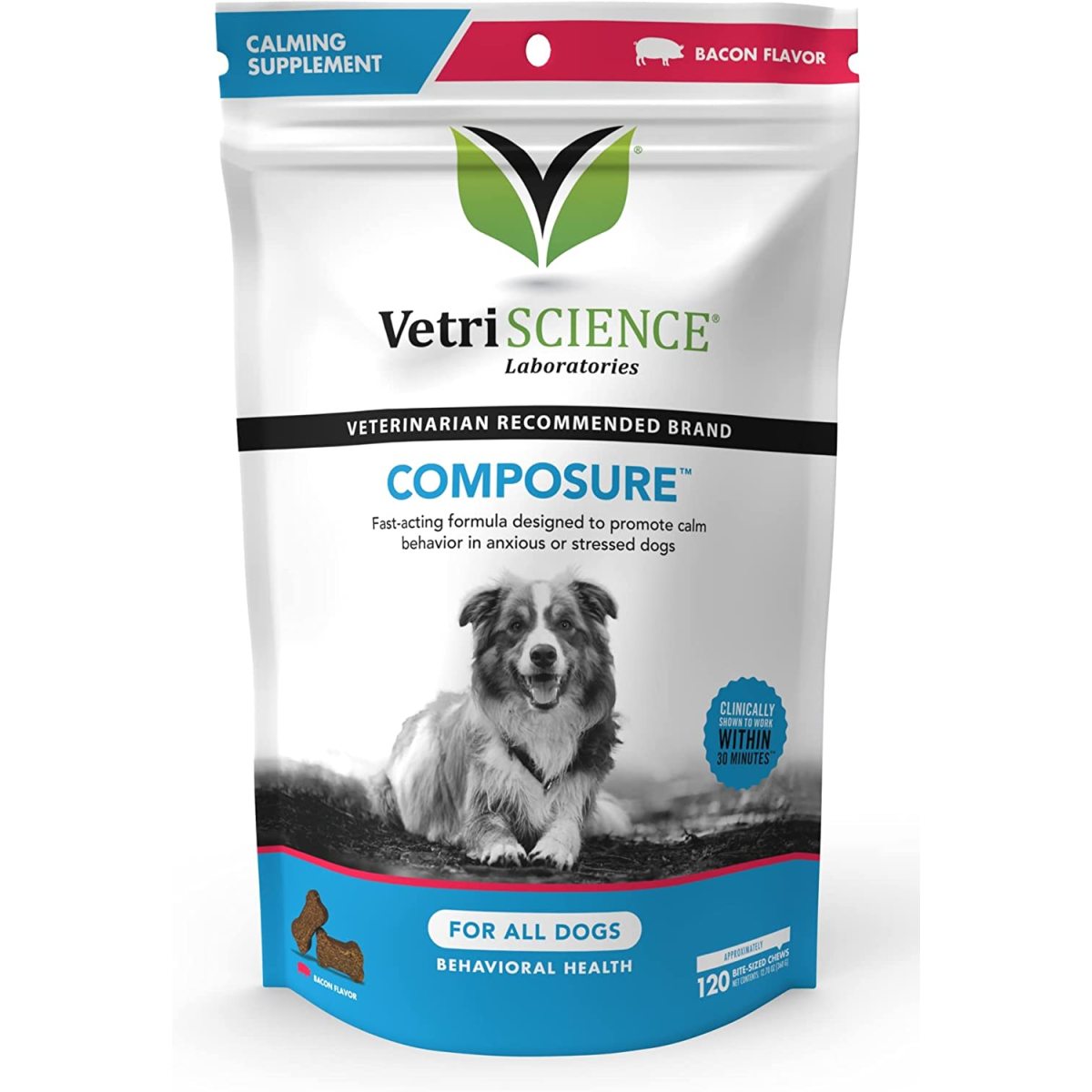 VetriScience Composure Dog Chews - Bacon