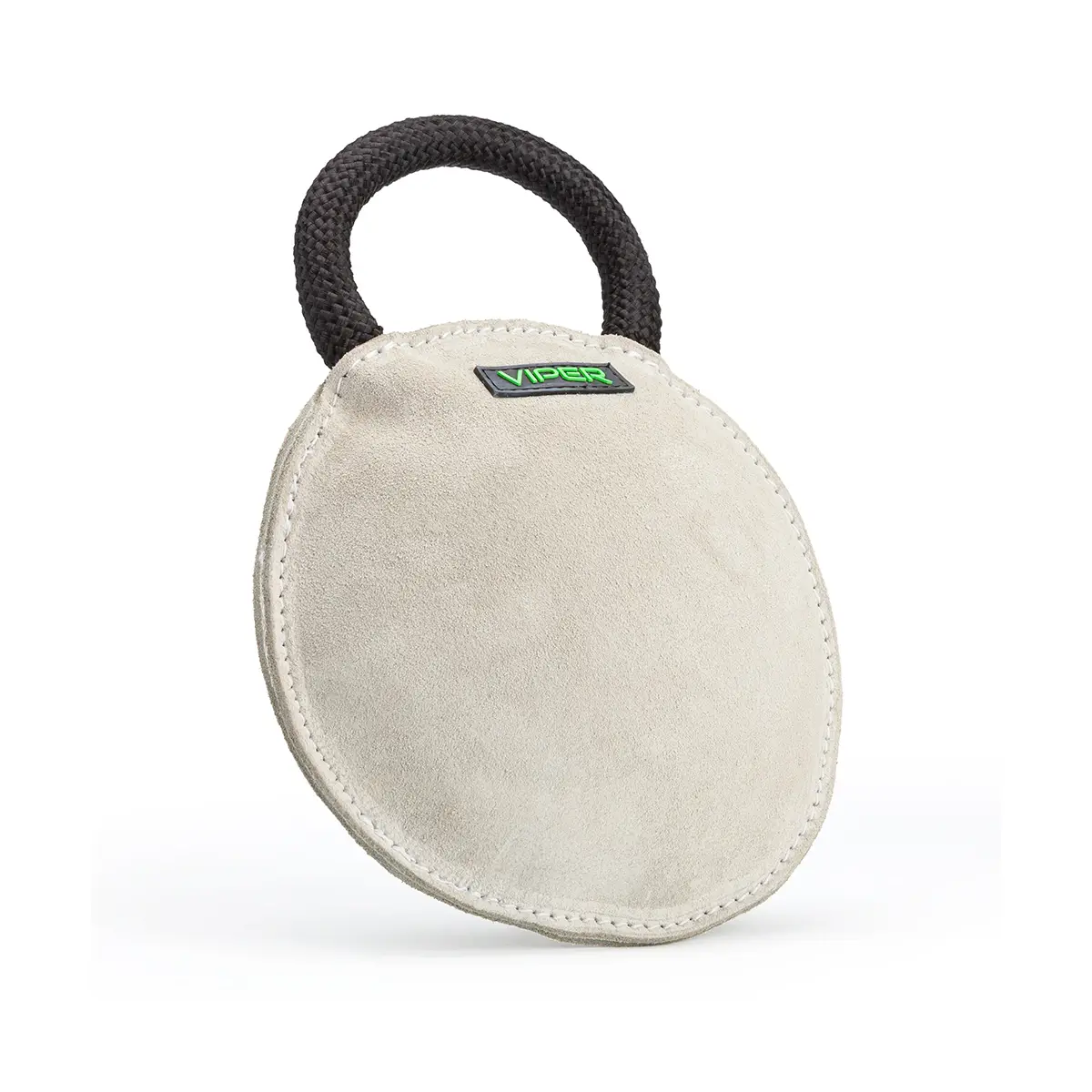 Viper Round Bite Pillow Dog Toy - Leather