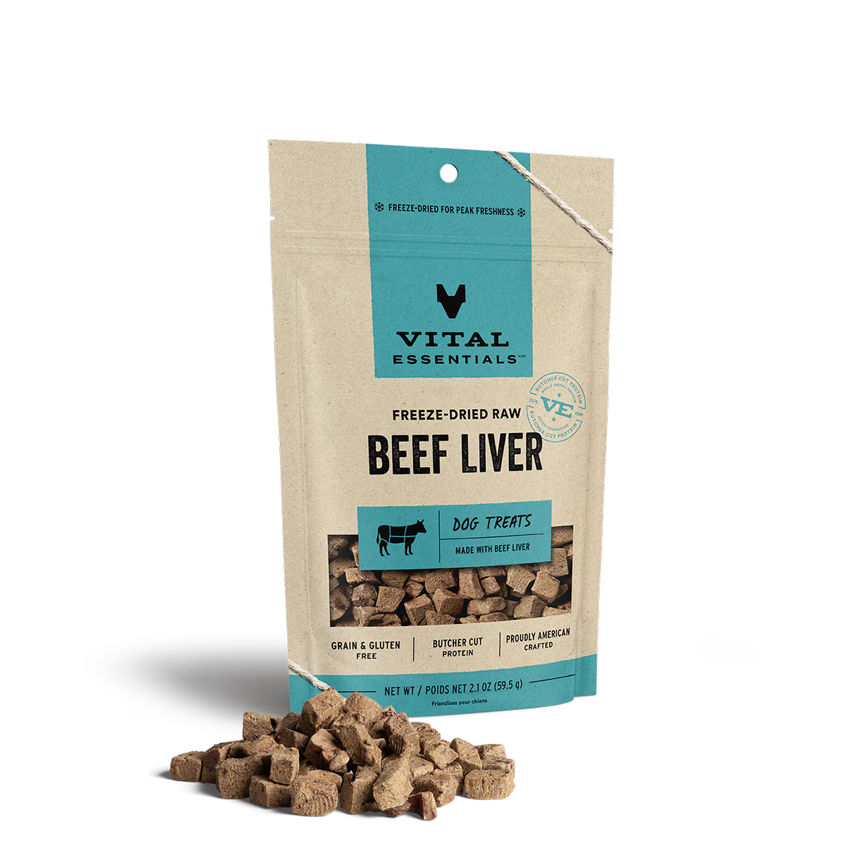 Vital Essentials Freeze-Dried Beef Liver Dog Treats 