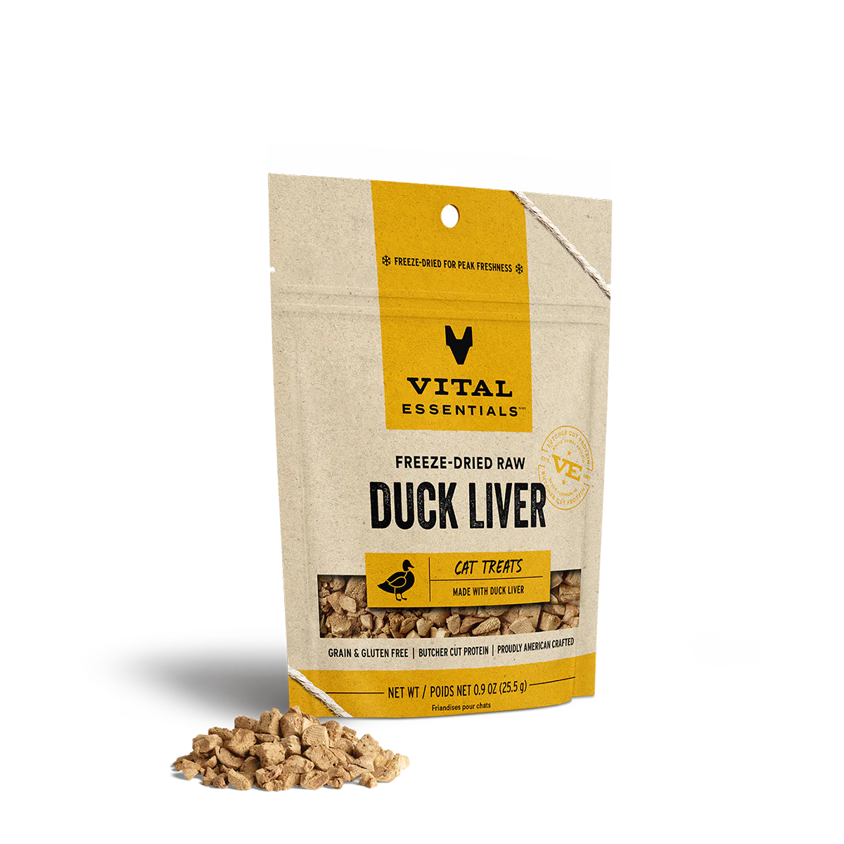 Vital Essentials Freeze-Dried Duck Liver Cat Treats