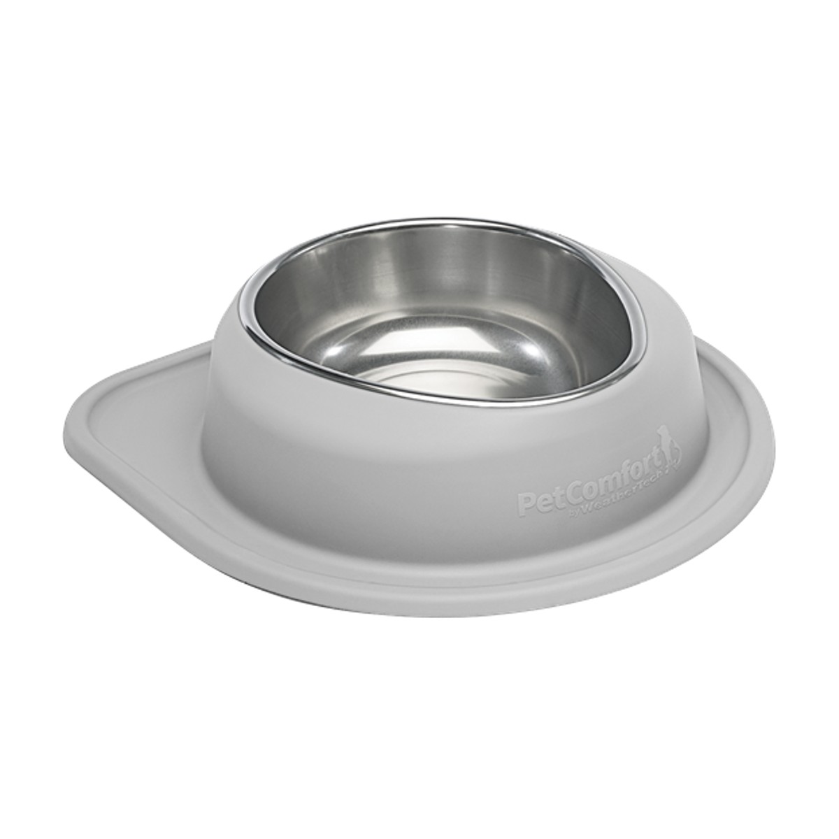 WeatherTech Low Single Diner with Stainless Steel Dog Bowl - Light Gray