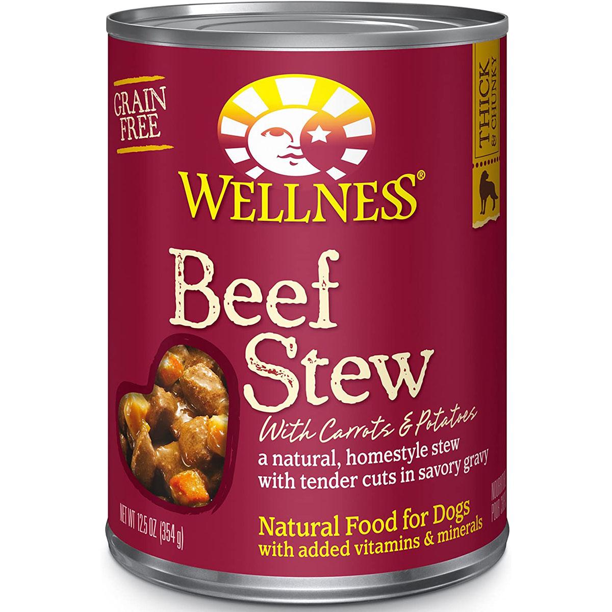 Wellness Beef Stew with Carrots & Potatoes Grain-Free Canned Dog Food