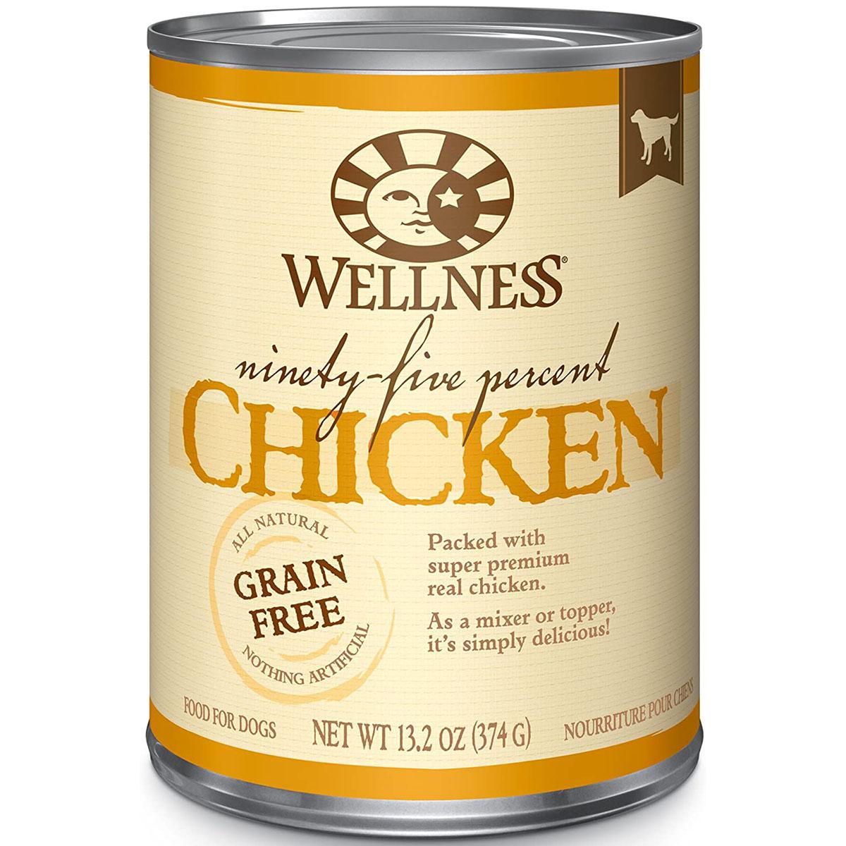 Wellness Ninety-Five Percent Chicken Grain-Free Dog Food Mixer and Topper