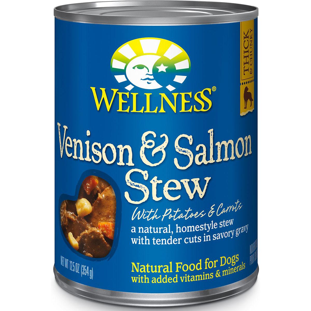Wellness Venison & Salmon Stew with Potatoes & Carrots Canned Dog Food 