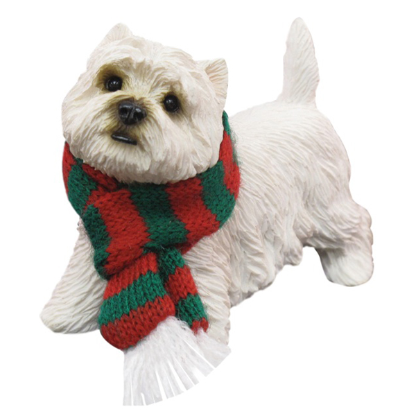 Sandicast West Highland White Terrier Christmas Ornament
