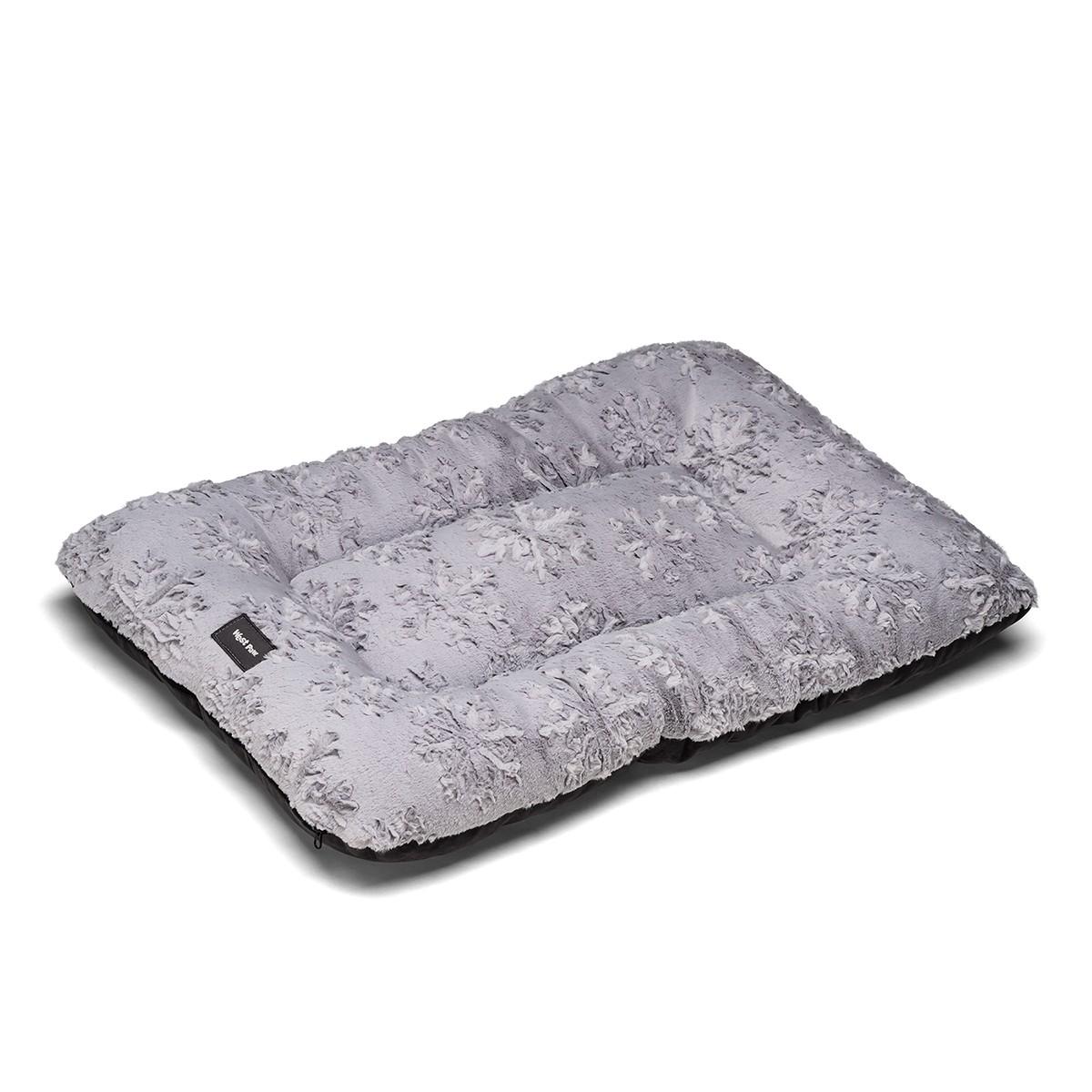West Paw Holiday Heyday Dog Bed - Gray Snowflake