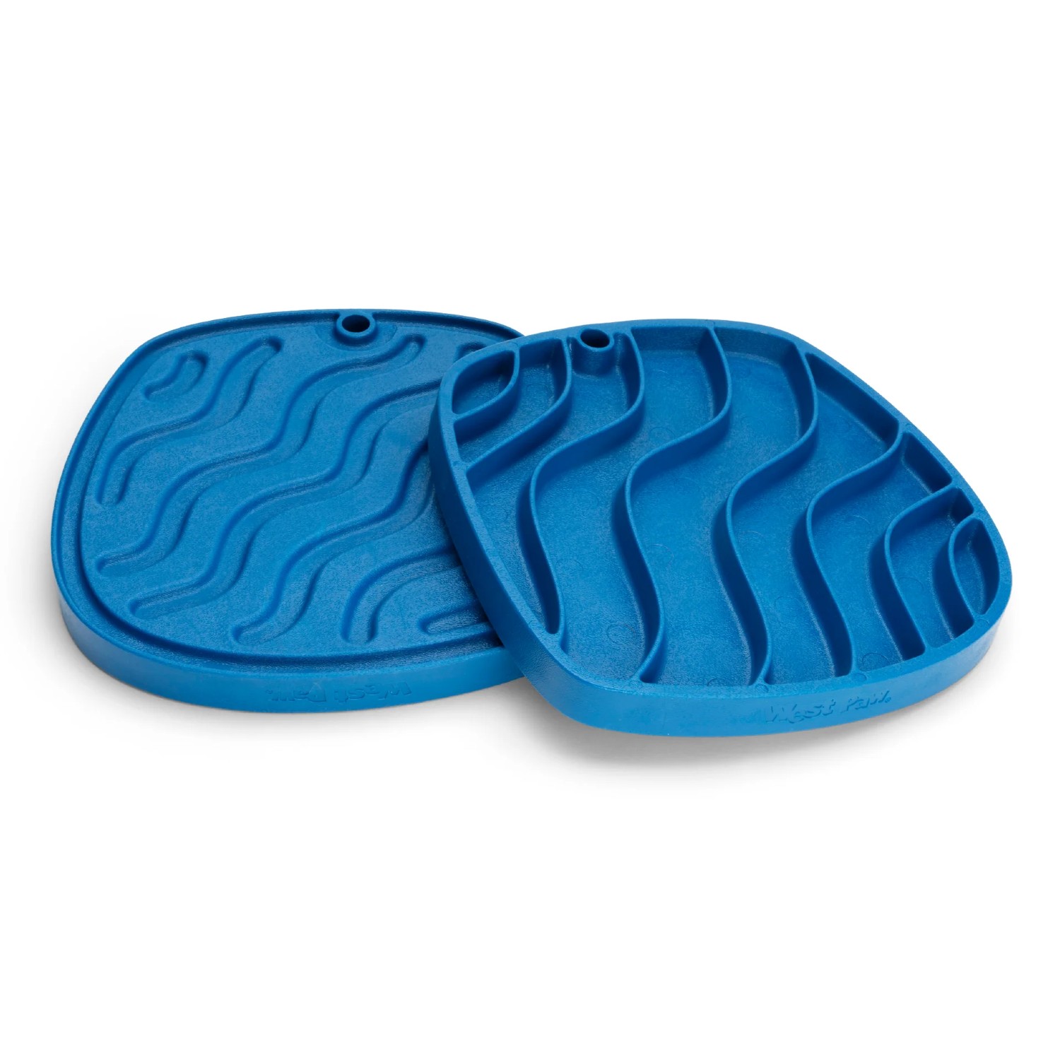 West Paw Seaflex Feast Mat Dog Slow Feeder - Marine Blue Waves