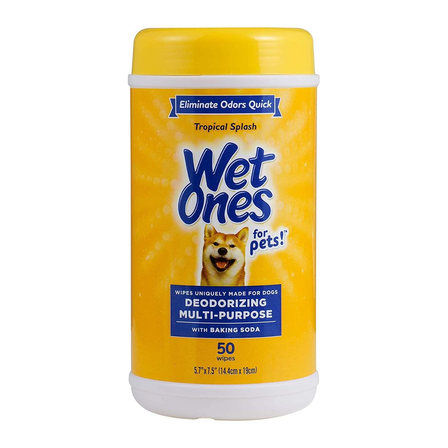 Wet Ones Deodorizing Multi-Purpose Dog Wipes - Tropical Splash