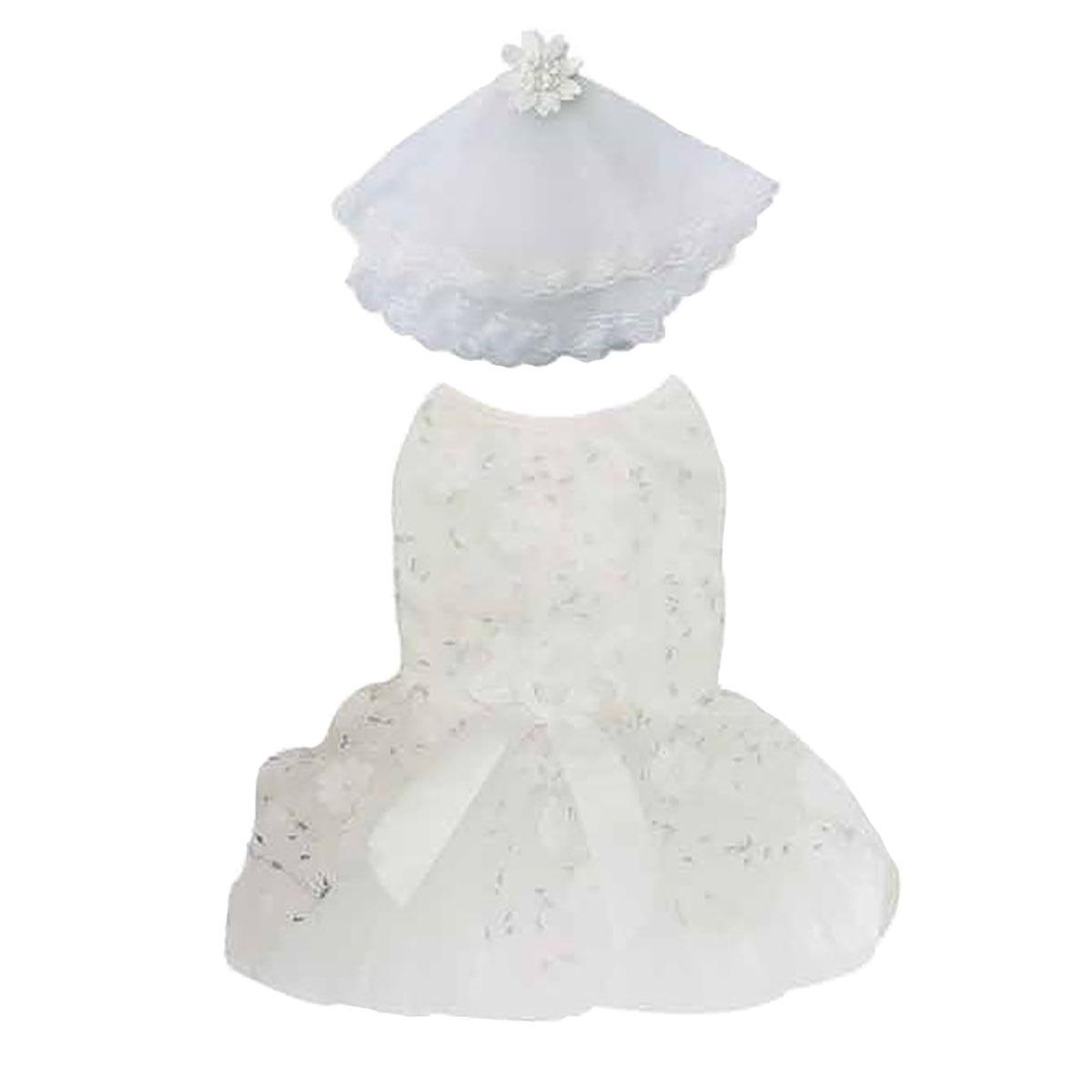 Pawpatu White Bridal Costume for Pets
