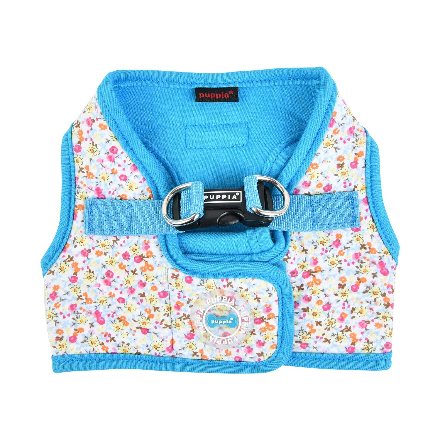 Wildflower Vest Dog Harness by Puppia - Sky Blue