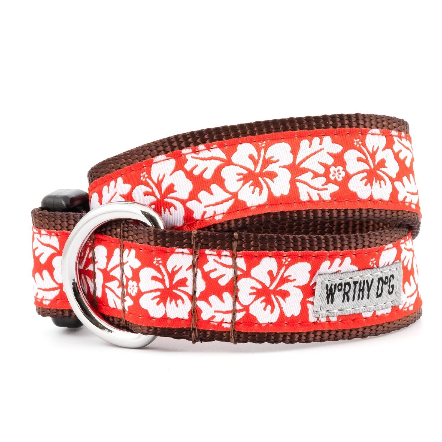Worthy Dog Aloha Coral Dog Collar
