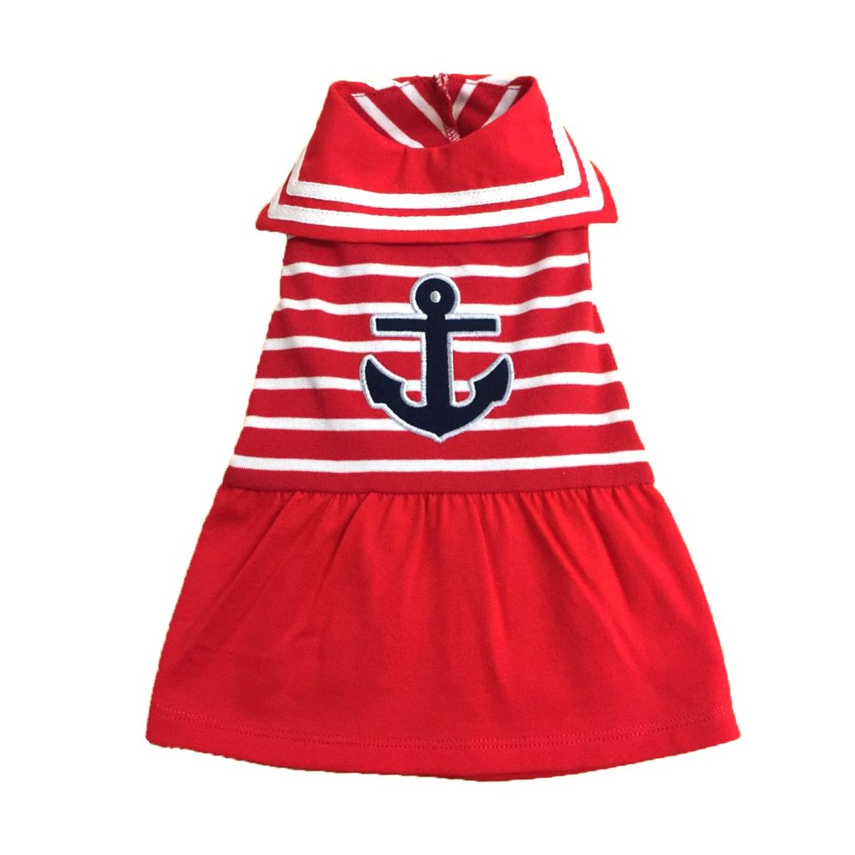 Worthy Dog Anchor Dog Dress - Red