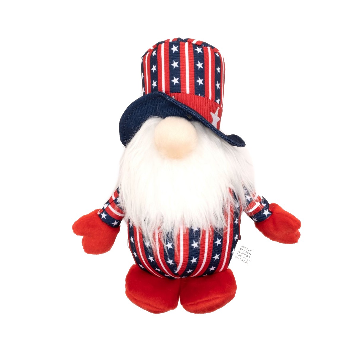 Worthy Dog Bonded Mesh Dog Toy - Uncle Sam Gnome