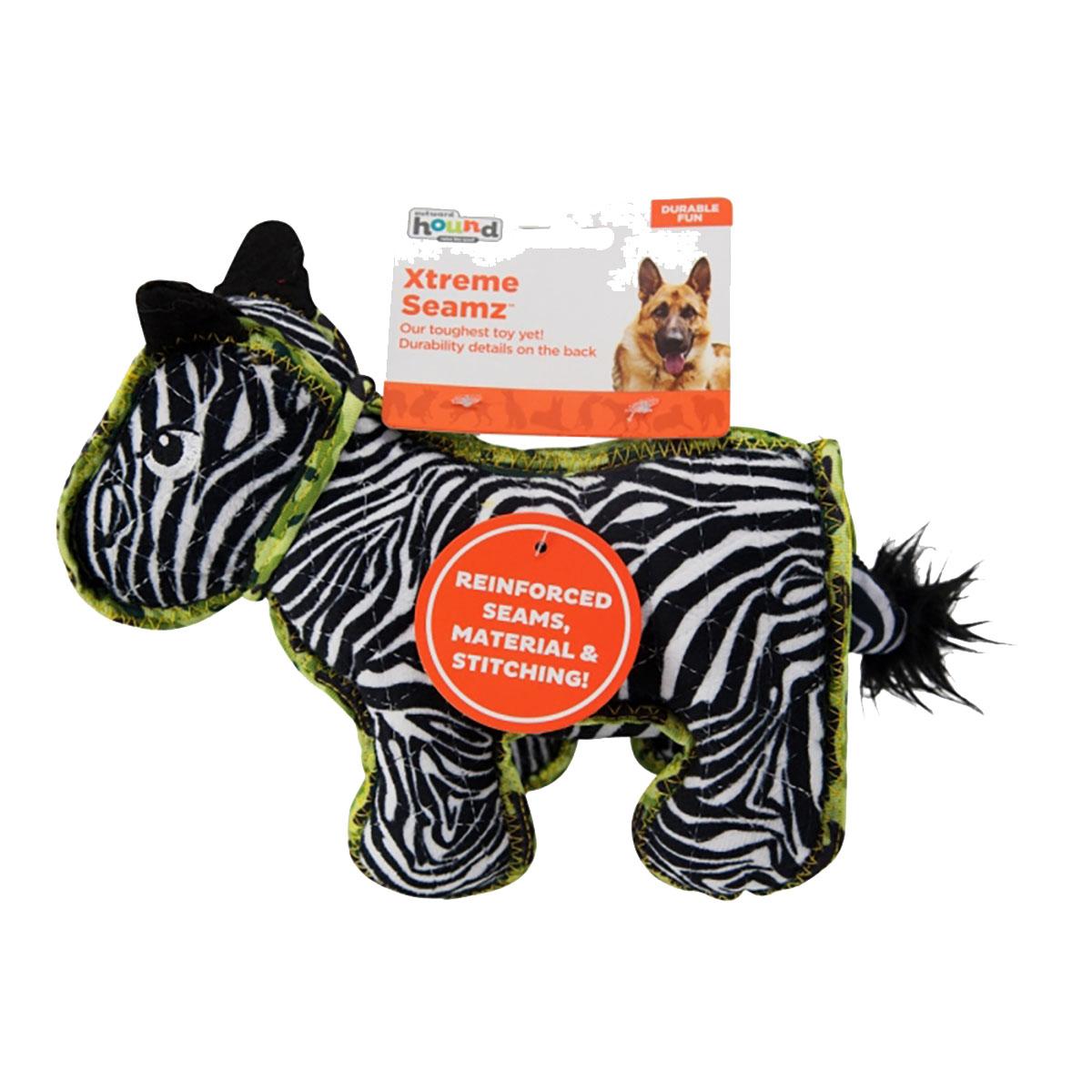 leaps & bounds wildlife plush zebra dog toy