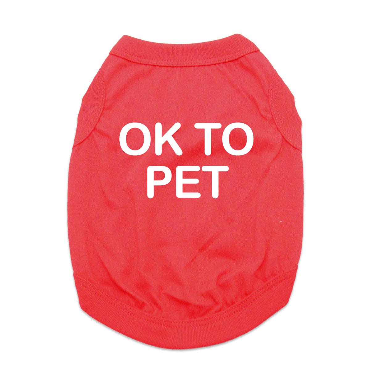 OK To Pet Dog Shirt - Red
