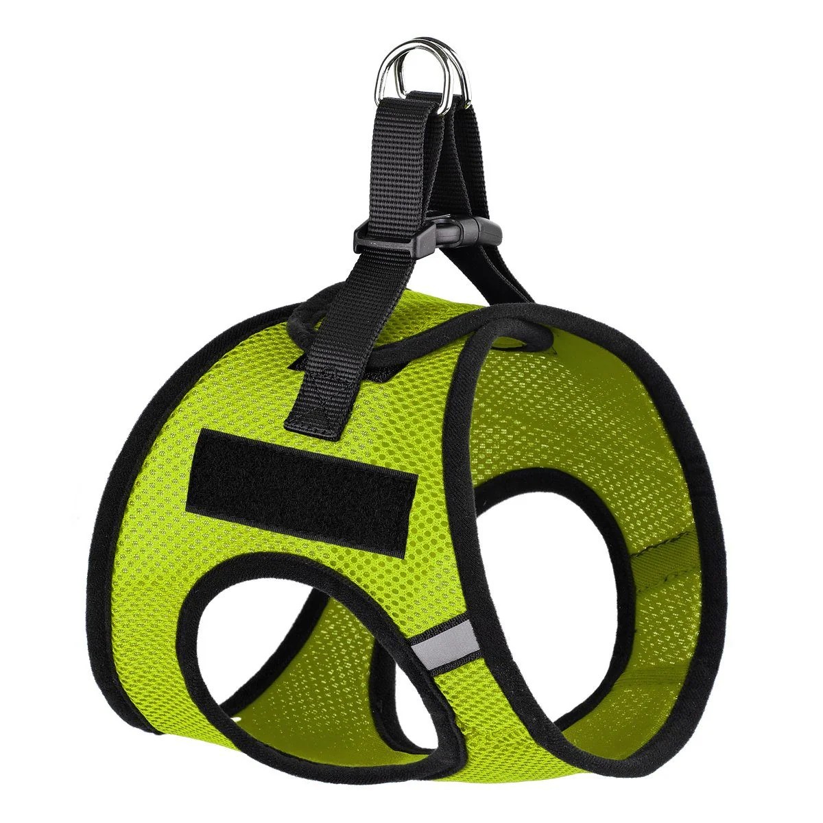 York Mesh Dog Harness + Built-in Hook & Loop Fastener - Green