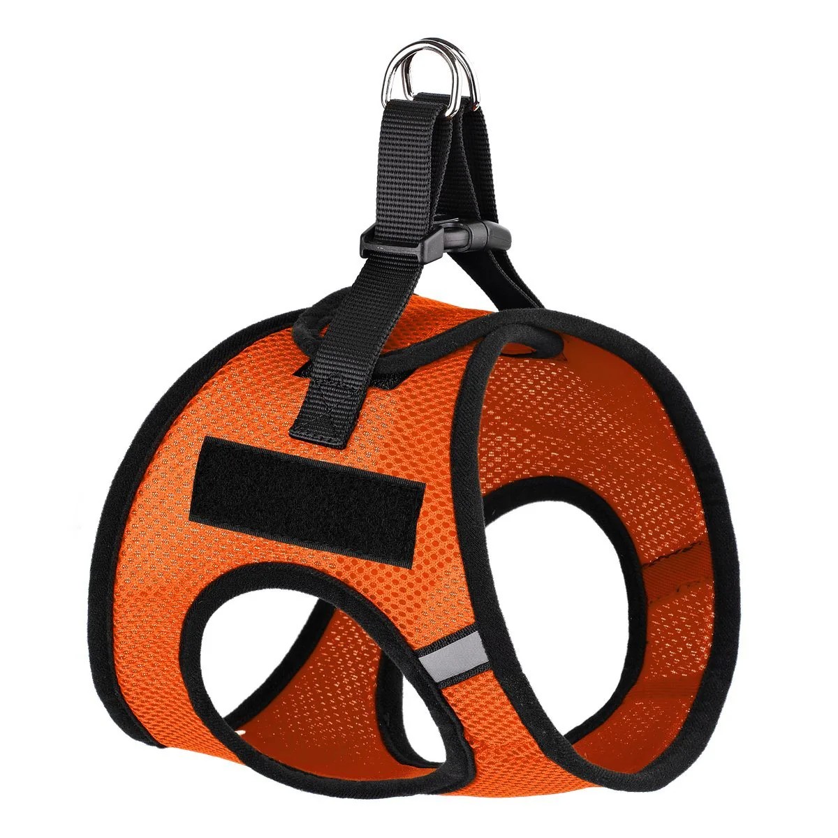 York Mesh Dog Harness + Built-in Hook & Loop Fastener - Orange