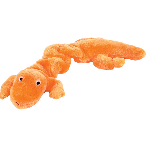 Zanies Bungee Geckos Dog Toy - Orange