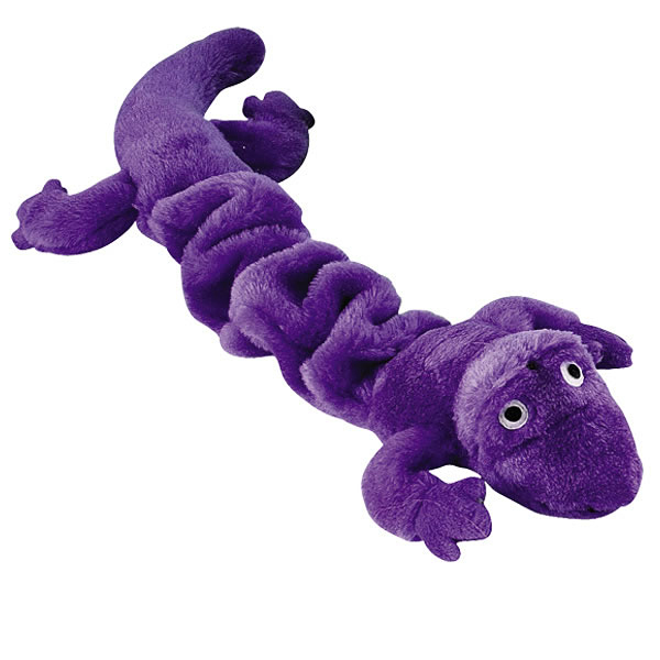 Zanies Bungee Geckos Dog Toy - Purple
