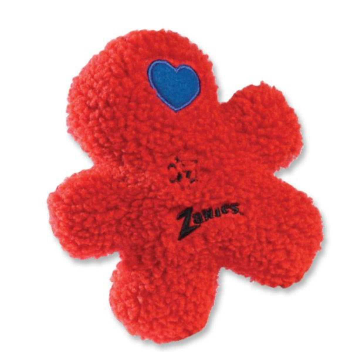 Zanies Embroidered Berber Boys Dog Toy - Red