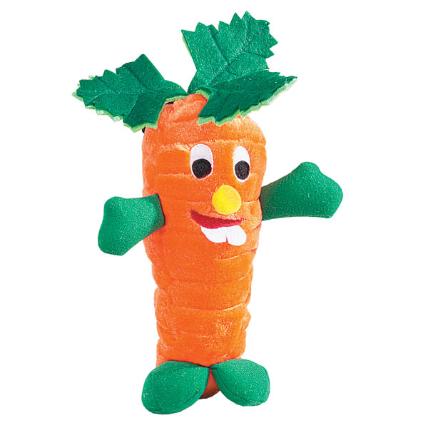 large stuffed carrot dog toy