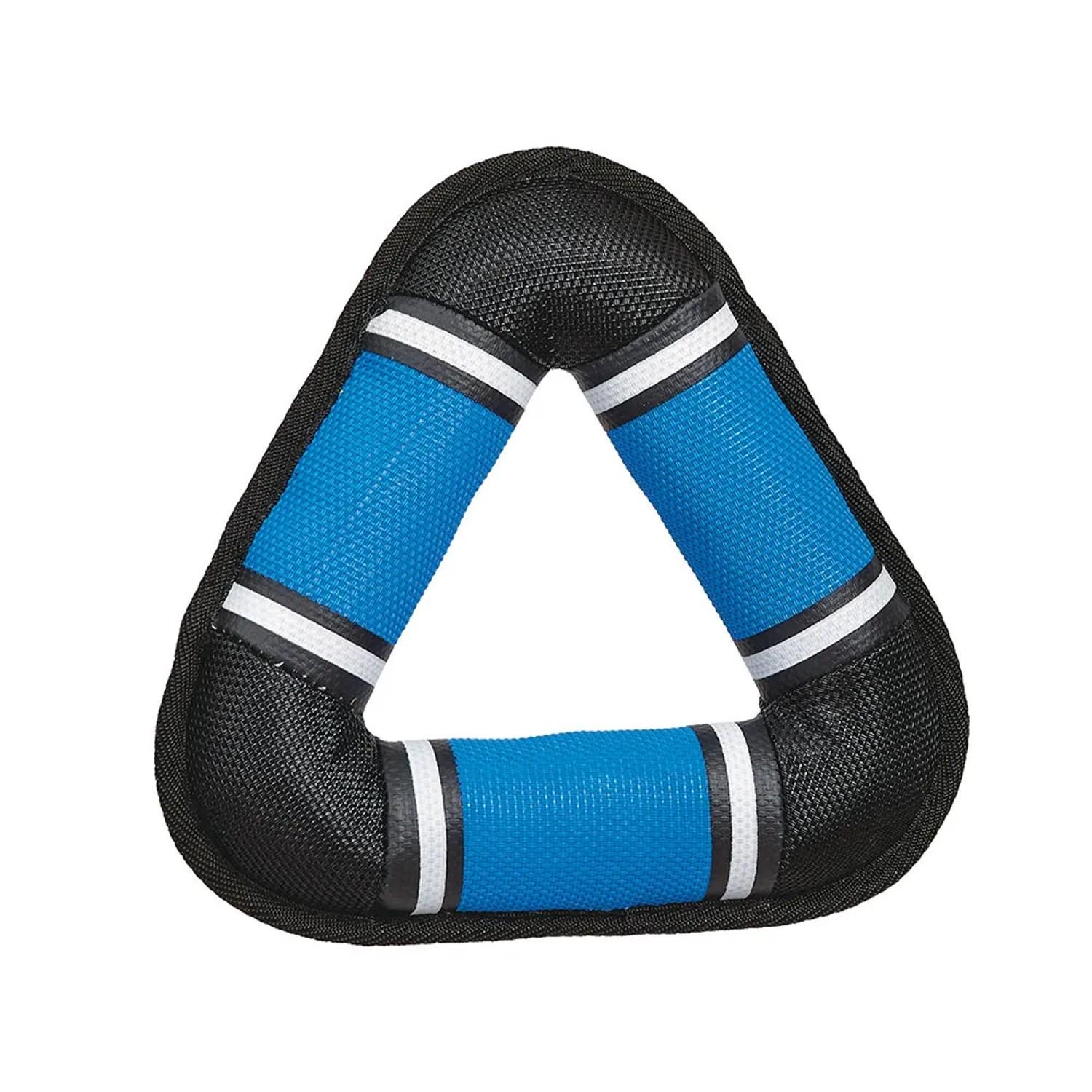 Zanies Toughstructable Toss Dog Toy - Blue Triangle