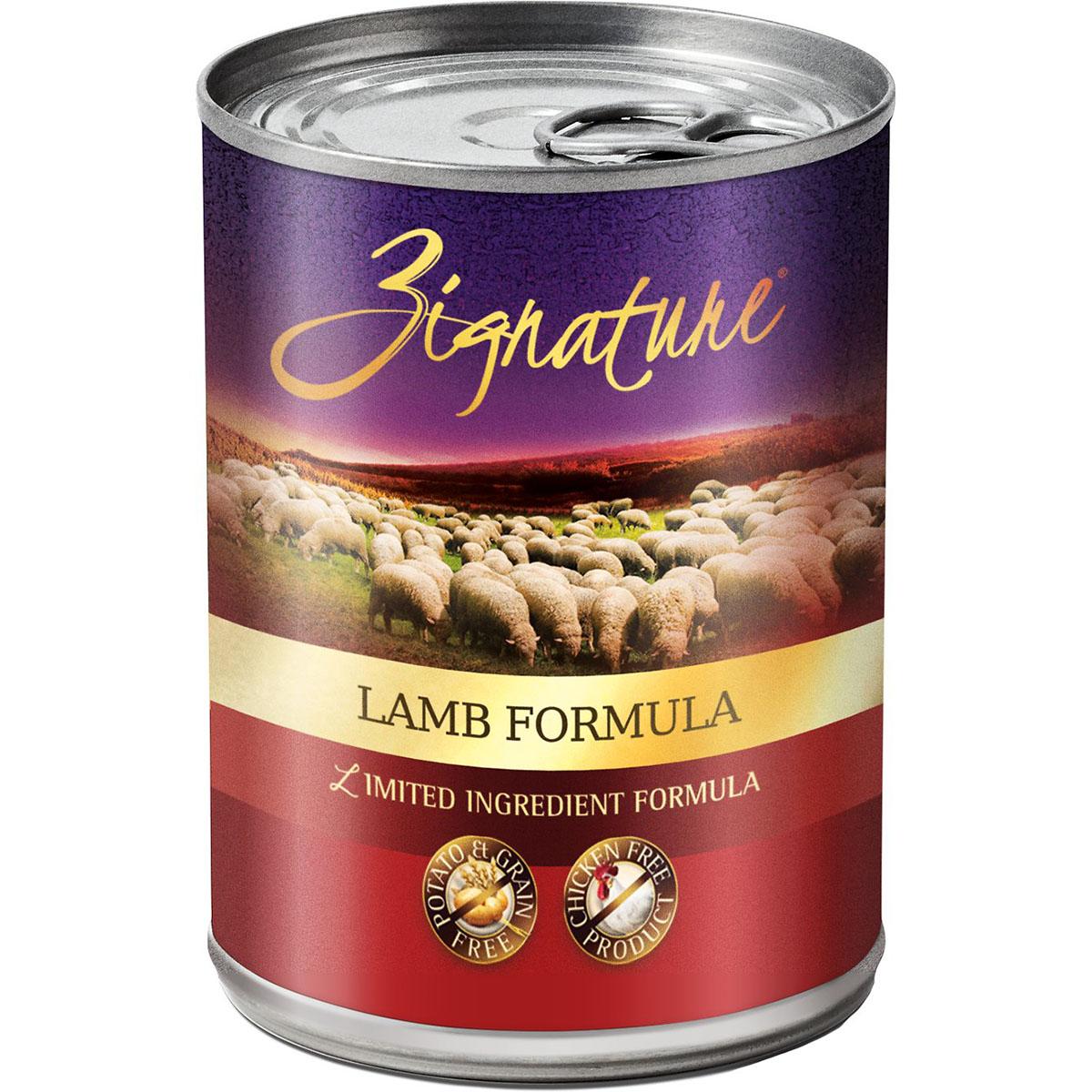 Zignature Lamb Limited Ingredient Grain-Free Canned Dog Food 