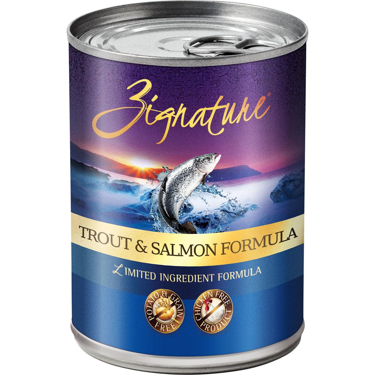 Zignature Trout & Salmon Limited Ingredient Grain-Free Canned Dog Food