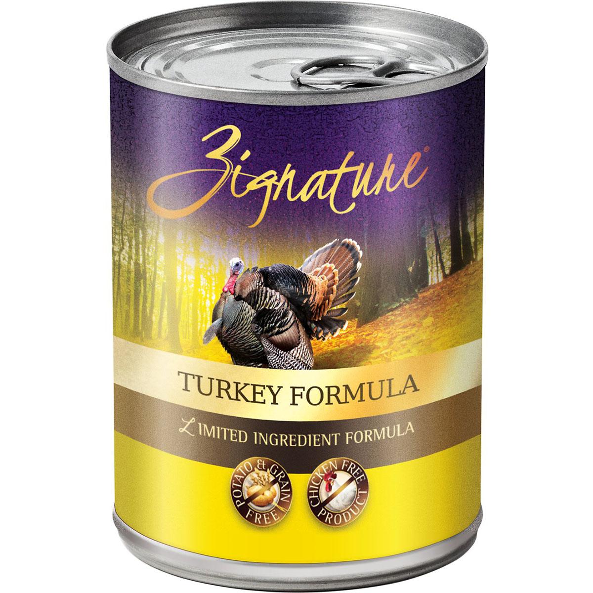 Zignature Turkey Limited Ingredient Grain-Free Canned Dog Food 