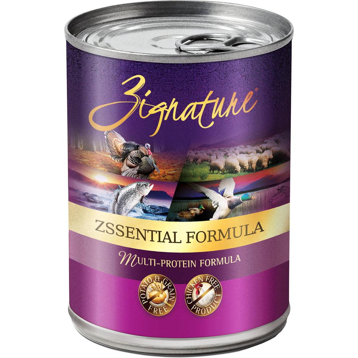 Zignature Zssential Multi-Protein Formula Grain-Free Canned Dog Food 