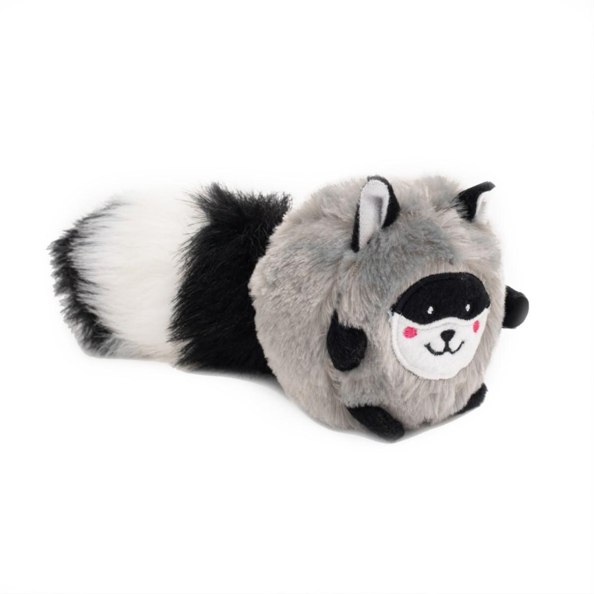ZippyPaws Bushy Throw Dog Toy - Raccoon