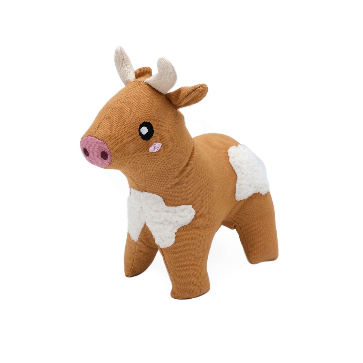 ZippyPaws ecoZippy Cotton Cuddler Dog Toy – Cow