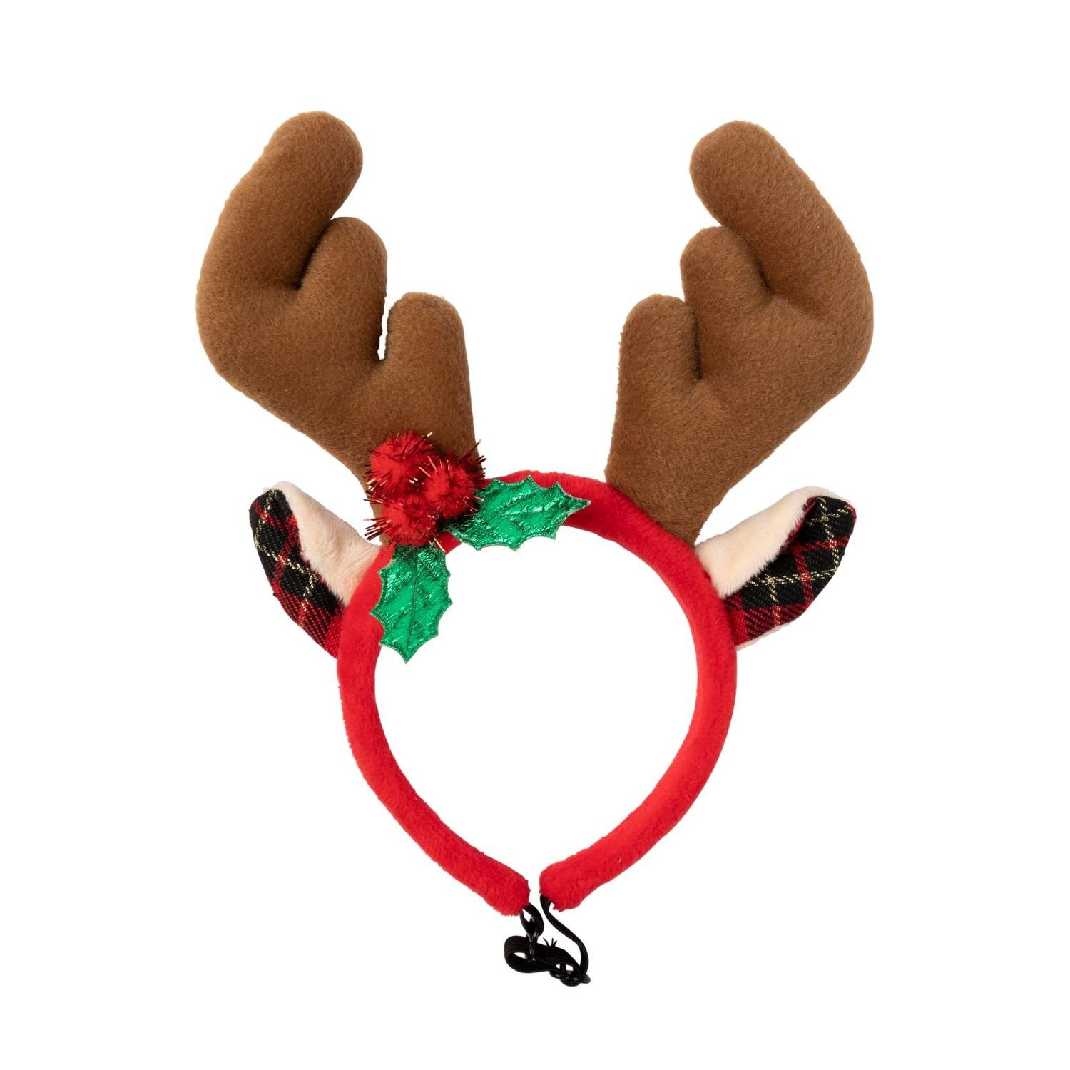 FuzzYard Holiday Reindeer Dog Antlers