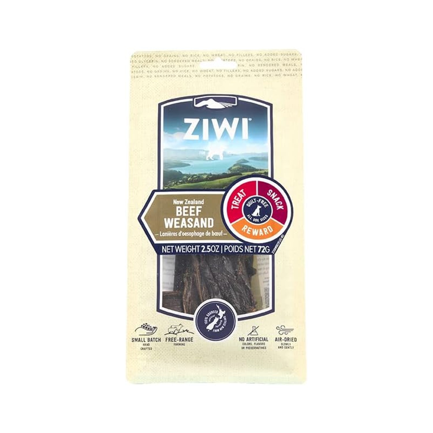 ZIWI All Natural Air-Dried Grain-free Chew Dog Treats - Beef Weasand
