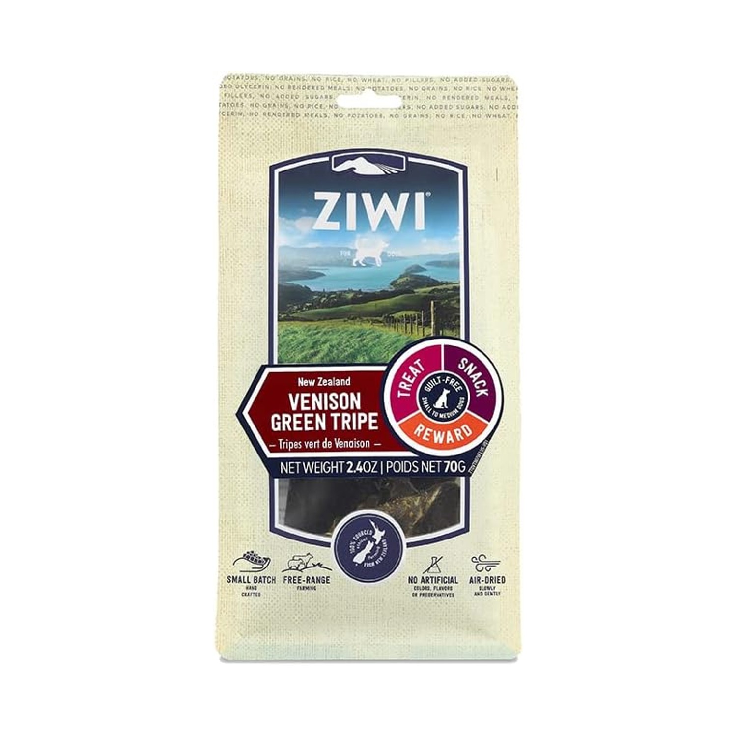 ZIWI All Natural Air-Dried Grain-free Chew Dog Treats - Venison Green Tripe