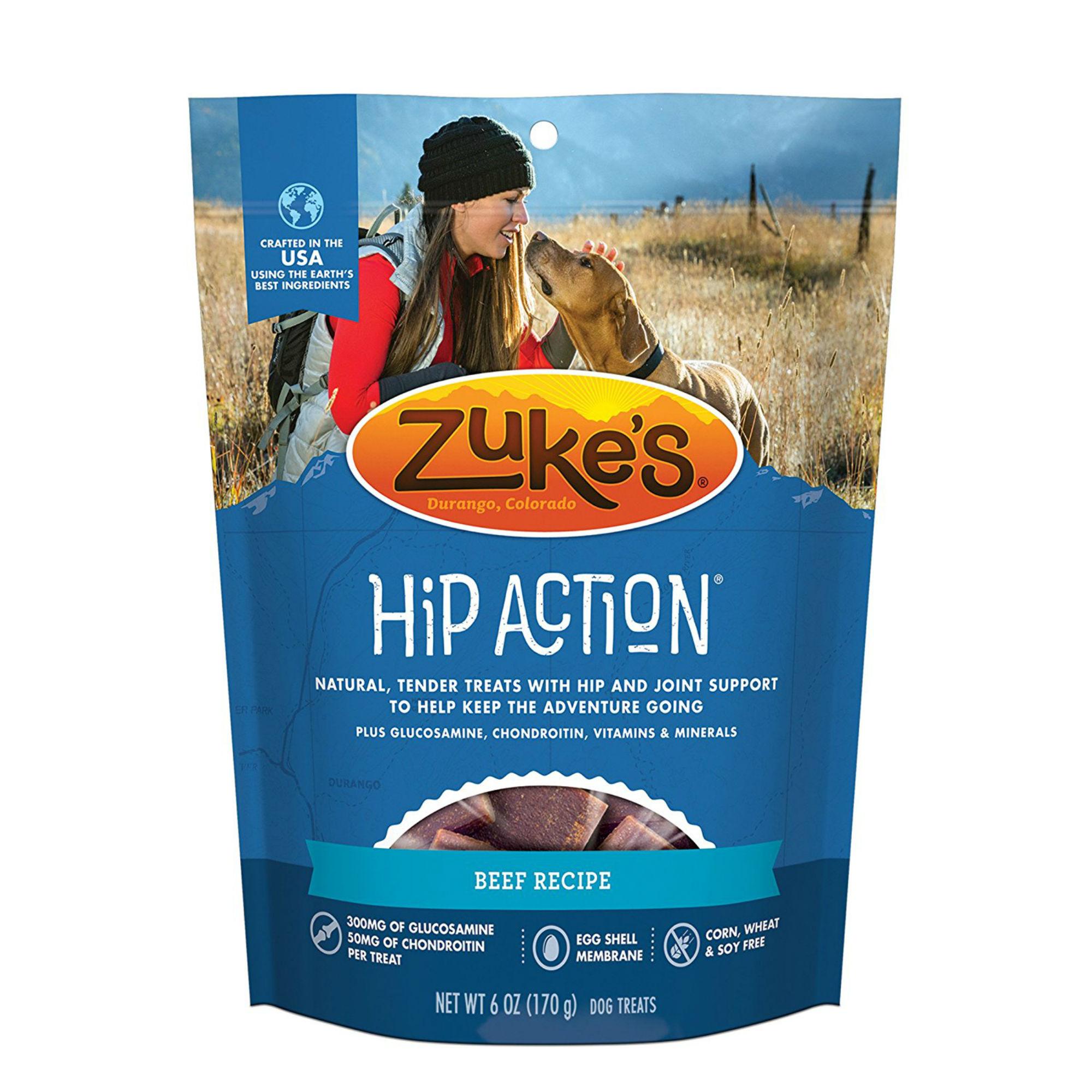Zuke's Hip Action Support Dog Treats - Beef