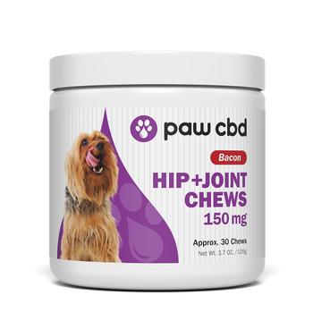 cbdMD Paw CBD Hip & Joint Soft Chews for Small Dogs - Bacon - 150 mg, 30 Count