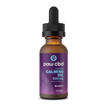 cbdMD Paw CBD Oil Calming Tincture for Dogs - Blueberry - 500 mg, 30 mL