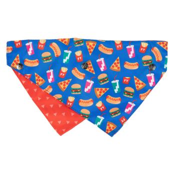 Over the Collar Pet Bandanas Frosty Reversible