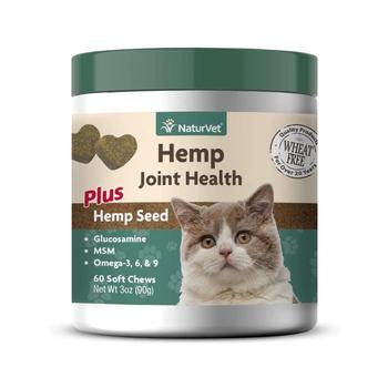 NaturVet Hemp Joint Health Soft Chews Cat Supplement