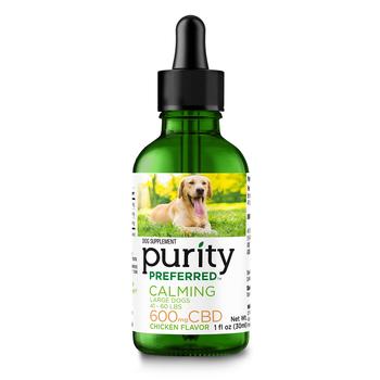 Purity Preferred CBD Calming Drops for Large Dogs - 600 mg
