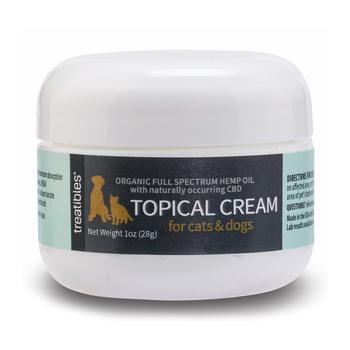 Treatibles Organic Full-Spectrum Hemp Oil Topical CBD Cream for Dogs & Cats